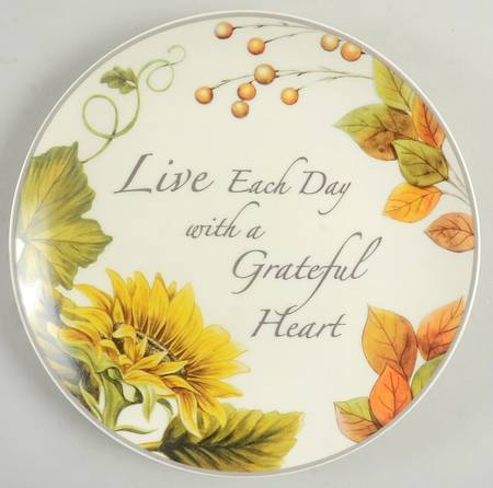 Harvest Sentiment Salad/Dessert Plate
