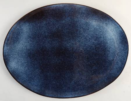 Matisse Cobalt Blue 15" Oval Serving Platter