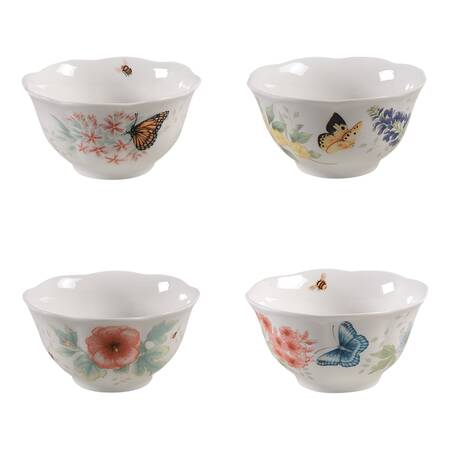 Butterfly Meadow Flutter Rice Bowl - Set of 4 Motifs