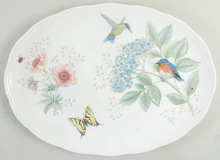 Butterfly Meadow Flutter 16" Oval Serving Platter