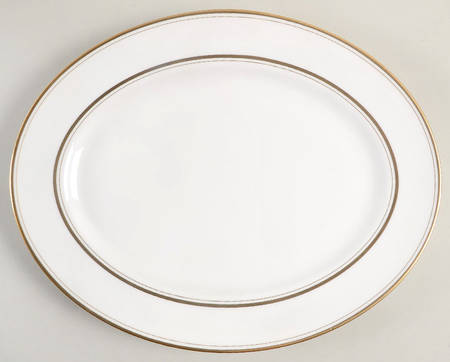 Library Lane Gold 13" Oval Serving Platter