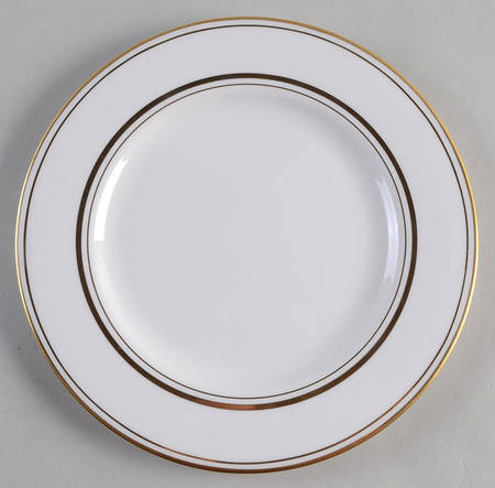 Library Lane Gold Salad Plate