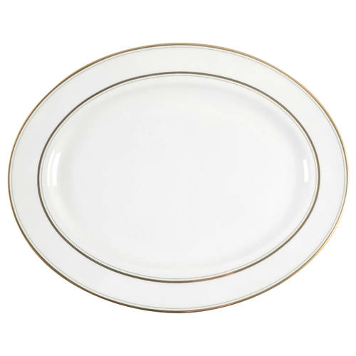 Library Lane Gold 16" Oval Serving Platter