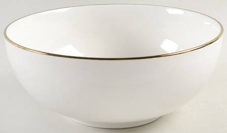 Trianna White 9" Round Vegetable Bowl