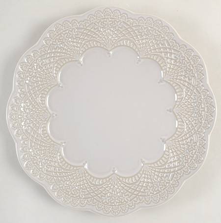 Chelse Muse Reactive Gray Accent Luncheon Plate