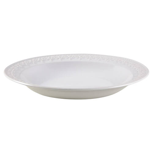 Chelse Muse Reactive White 11" Individual Pasta Bowl