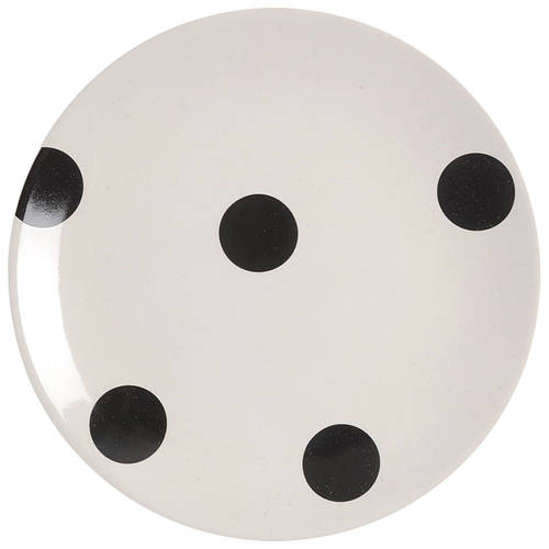 Deco Dot Black Tidbit Plate