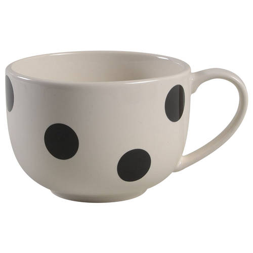Deco Dot Black Latte Mug
