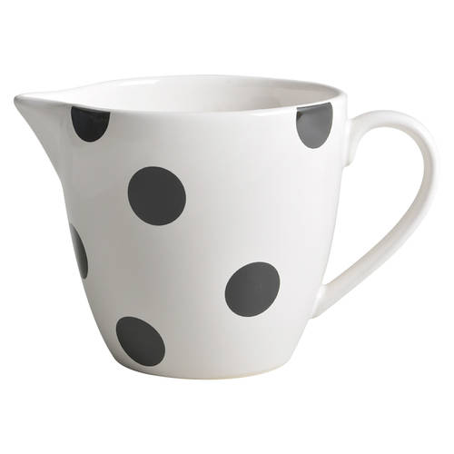 Deco Dot Black Gravy Boat