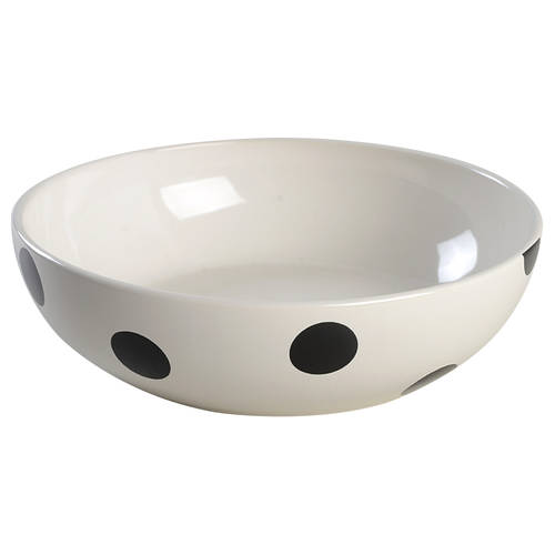 Deco Dot Black 8" Individual Pasta Bowl