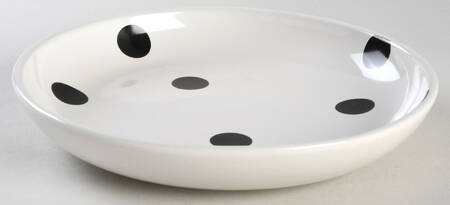 Deco Dot Black Individual Salad Bowl