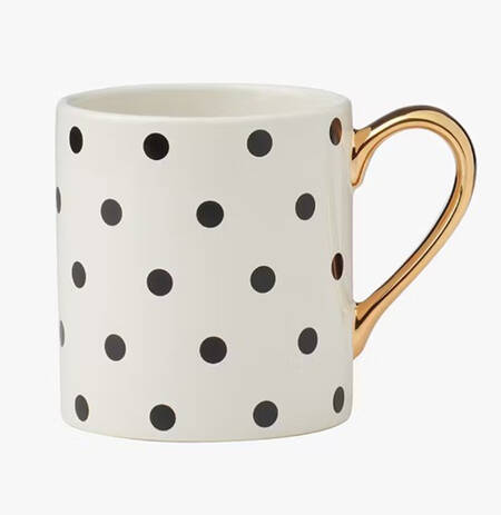 Deco Dot Black Mug