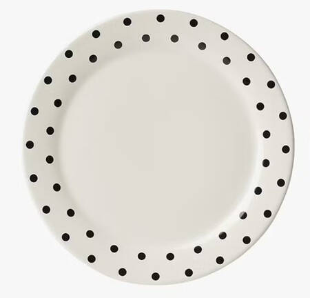 Deco Dot Black Dinner Plate
