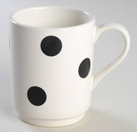 Deco Dot Black Mug