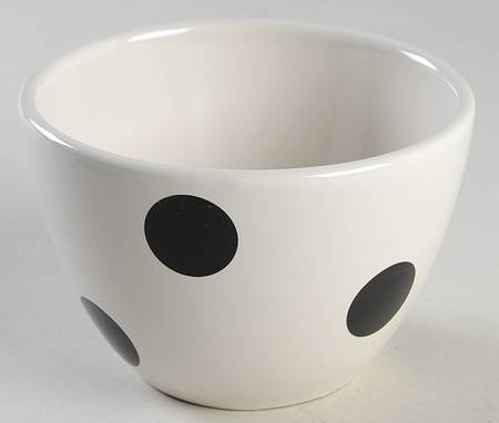 Deco Dot Black Individual Ice Cream Dish