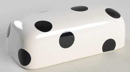 Deco Dot Black Lid for 1/4 Lb Butter