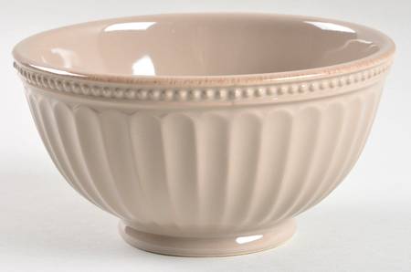 French Perle Groove Latte Soup/Cereal Bowl