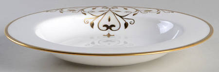 Opal Innocence Scroll Gold 9" Soup/Pasta Bowl