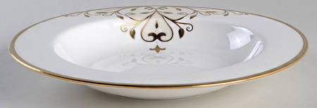 Opal Innocence Scroll Gold 9" Soup/Pasta Bowl