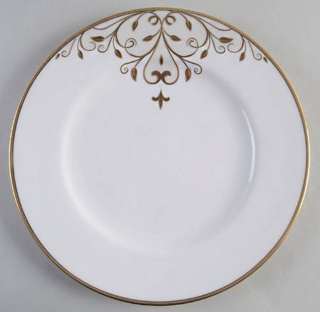 Opal Innocence Scroll Gold Dinner Plate