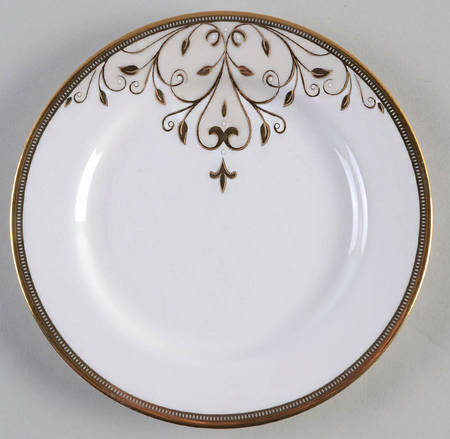 Opal Innocence Scroll Gold Bread & Butter Plate