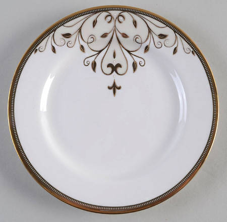 Opal Innocence Scroll Gold Bread & Butter Plate