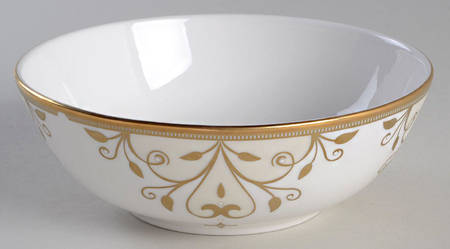 Opal Innocence Scroll Gold 6" All Purpose Bowl