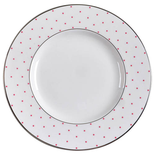 Sadie Street Pink Accent Luncheon/Salad Plate - Set of 4