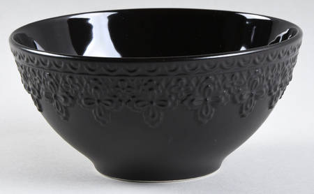 Chelse Muse Fleur Black Matte 6" All Purpose Bowl