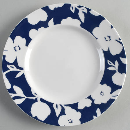 Primrose Drive Cobalt Blue Accent Luncheon Plate