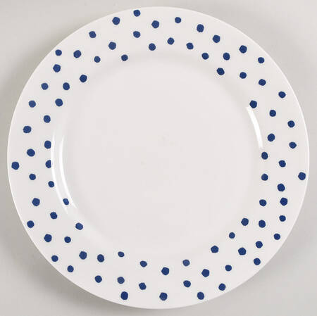 Primrose Drive Cobalt Blue Dinner Plate