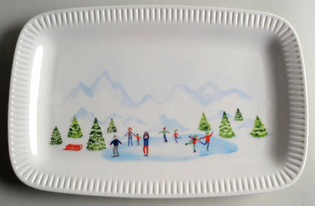 Profile Snow Day 13" Rectangular Serving Platter by Lenox