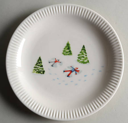 Profile Snow Day Accent Luncheon Plate
