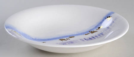 Watercolor Horizons Amethyst 8" Soup/Pasta Bowl