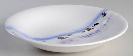 Watercolor Horizons Amethyst 8" Soup/Pasta Bowl