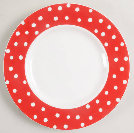 Primrose Drive Red Accent Luncheon Plate by Lenox