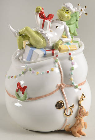 Merry Grinchmas Cookie Jar & Lid