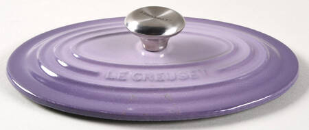 Provence, Bluebell Purple Lid for 1 Qt Cast Iron Oval Dutch Oven