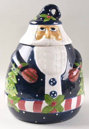 Santa Cookie Jars by Laurie Gates