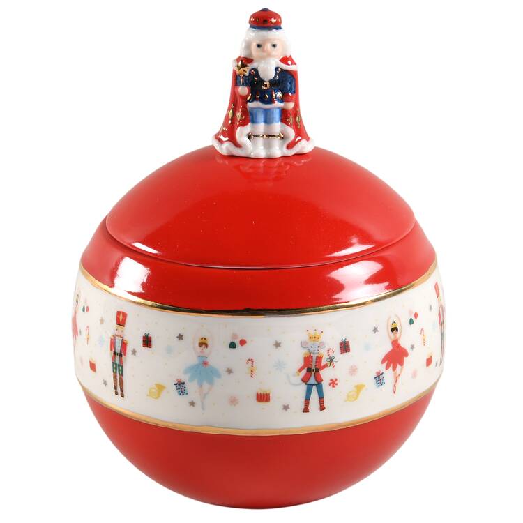 Nutcracker Ballet Candy Jar & Lid by Lenox