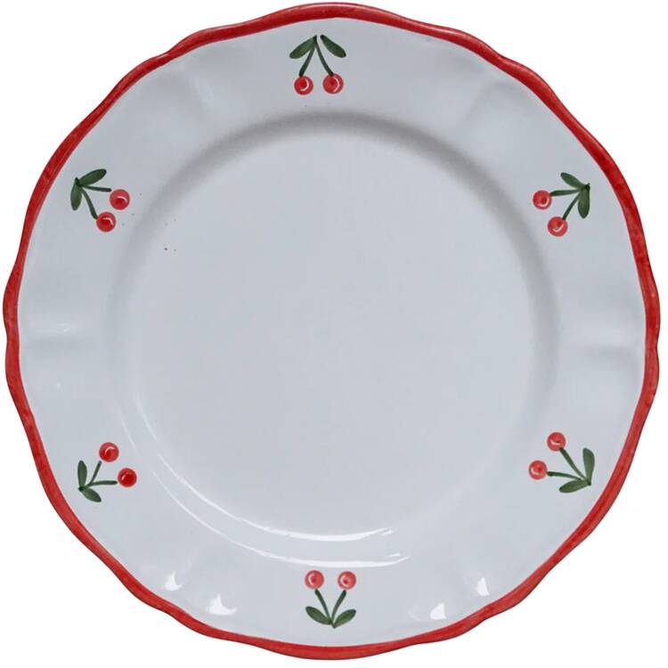 Marostica (Cherry) 13" Chop Plate (Round Platter) by La Gabbianella