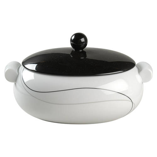 Threads 1.75 Quart Oval Covered Casserole by Mikasa