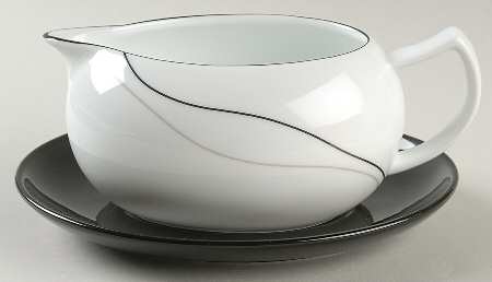 Threads Gravy Boat & Underplate by Mikasa