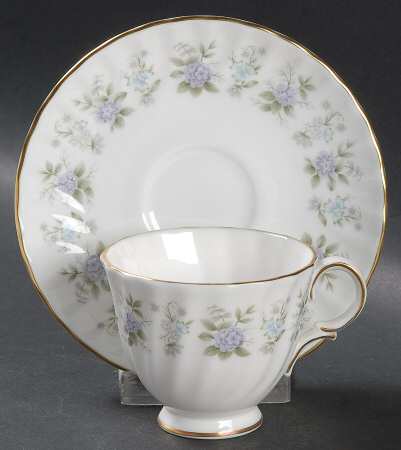 Alpine Spring Footed Demitasse Cup & Saucer Set