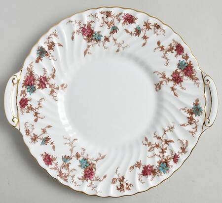 Ancestral (GLOBE BACKSTAMP) Handled Cake Plate