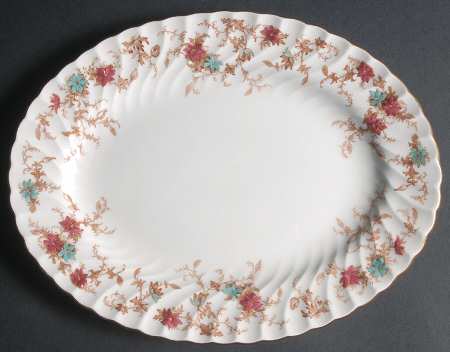 Ancestral (GLOBE BACKSTAMP) 10" Oval Serving Platter
