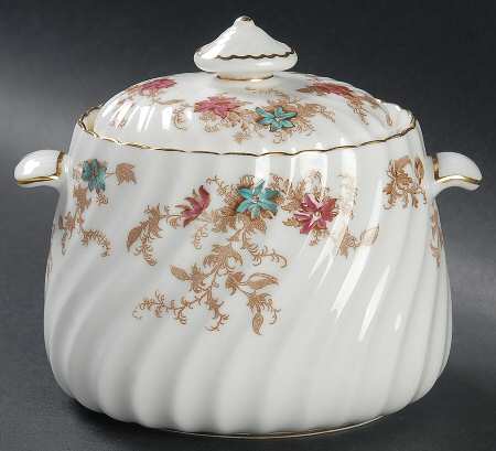 Ancestral (GLOBE BACKSTAMP) Sugar Bowl & Lid