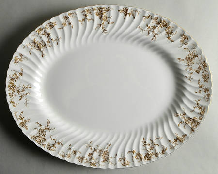 Ancestral Gold 17" Oval Serving Platter
