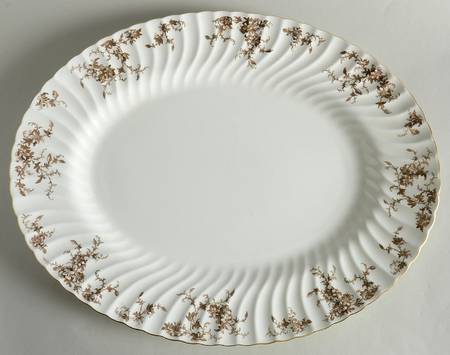 Ancestral Gold 18" Oval Serving Platter