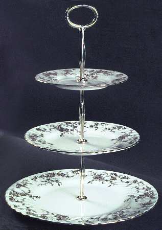 Ancestral Gold 13 7/8"-14 1/4" 3-Tiered Serving Tray(DP,SP,BB) HC